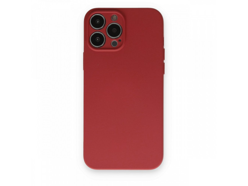 Newface iPhone 13 Pro Max Kılıf Nano içi Kadife Silikon - Kiremit