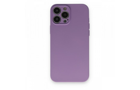Newface iPhone 13 Pro Max Kılıf Nano içi Kadife Silikon - Koyu Lila