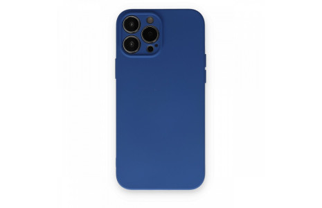 Newface iPhone 13 Pro Max Kılıf Nano içi Kadife Silikon - Lacivert