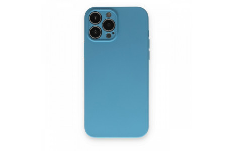 Newface iPhone 13 Pro Max Kılıf Nano içi Kadife Silikon - Mavi