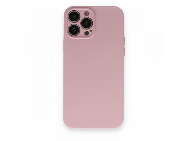 Newface iPhone 13 Pro Max Kılıf Nano içi Kadife Silikon - Pembe