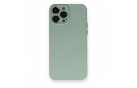 Newface iPhone 13 Pro Max Kılıf Nano içi Kadife Silikon - Su Yeşili