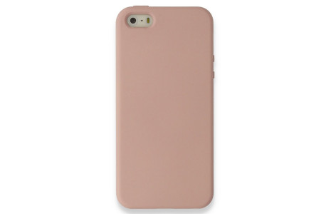 Newface iPhone 5 Kılıf Nano içi Kadife Silikon - Pudra
