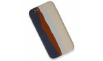 Newface iPhone 6 Kılıf Ebruli Lansman Silikon - Lacivert-Krem