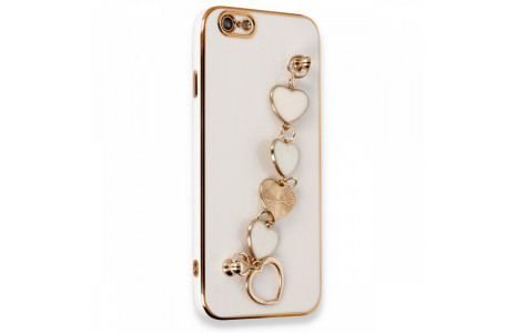 Newface iPhone 6 Kılıf Esila Silikon - Beyaz