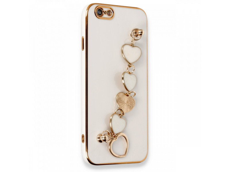 Newface iPhone 6 Kılıf Esila Silikon - Beyaz
