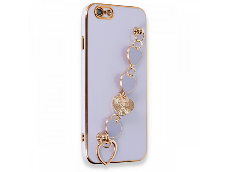 Newface iPhone 6 Kılıf Esila Silikon - Lila
