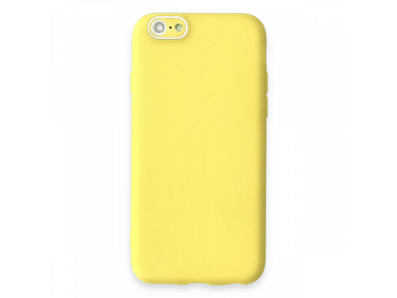 Newface iPhone 6 Kılıf Lansman Glass Kapak - Sarı