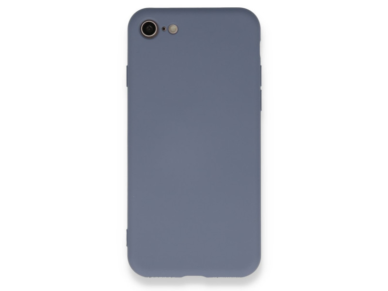 Newface iPhone SE 2020 Kılıf Nano içi Kadife Silikon - Gri