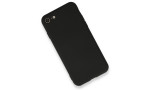Newface iPhone SE 2020 Kılıf Nano içi Kadife Silikon - Siyah