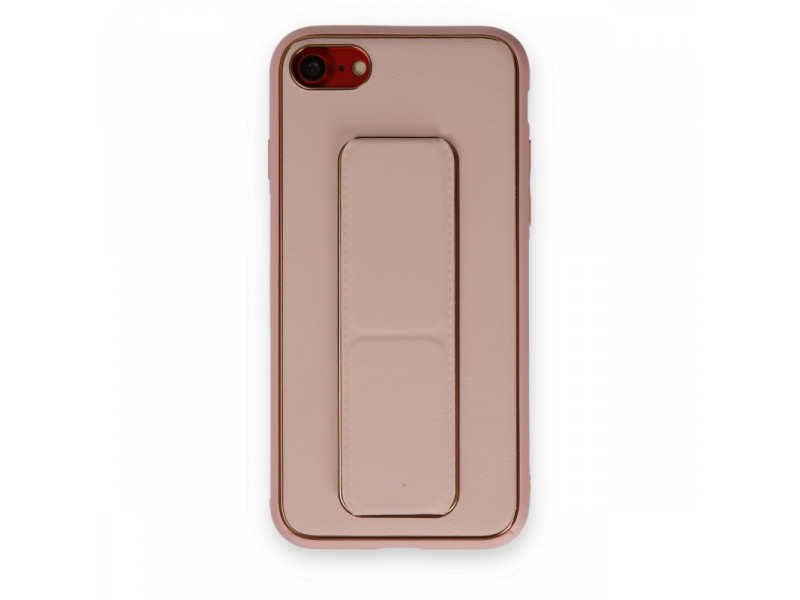 Newface iPhone 7 Kılıf Coco Deri Standlı Kapak - Pembe
