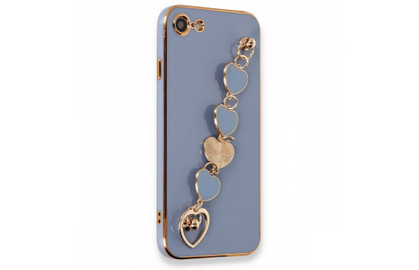 Newface iPhone 7 Kılıf Esila Silikon - Gri