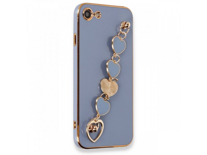 Newface iPhone 7 Kılıf Esila Silikon - Gri