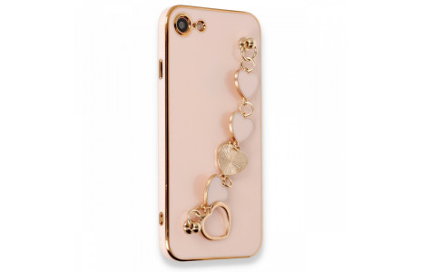 Newface iPhone 7 Kılıf Esila Silikon - Pudra