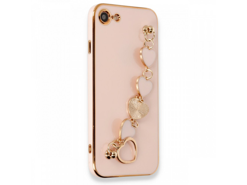 Newface iPhone 7 Kılıf Esila Silikon - Pudra