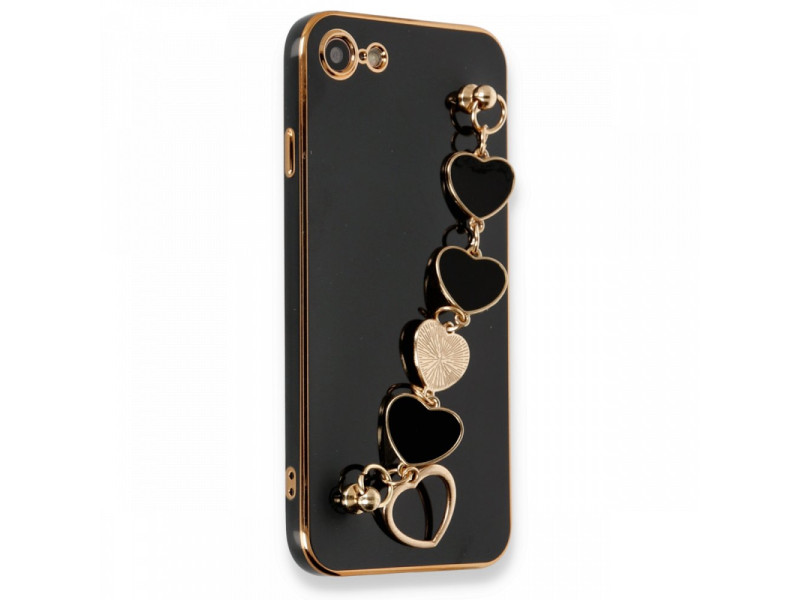 Newface iPhone 7 Kılıf Esila Silikon - Siyah