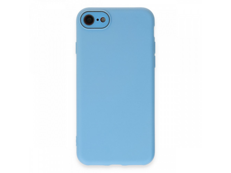 Newface iPhone 7 Kılıf Lansman Glass Kapak - Mavi