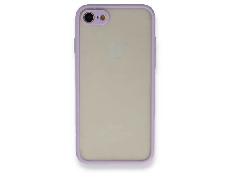 Newface iPhone SE 2020 Kılıf Montreal Silikon Kapak - Mor