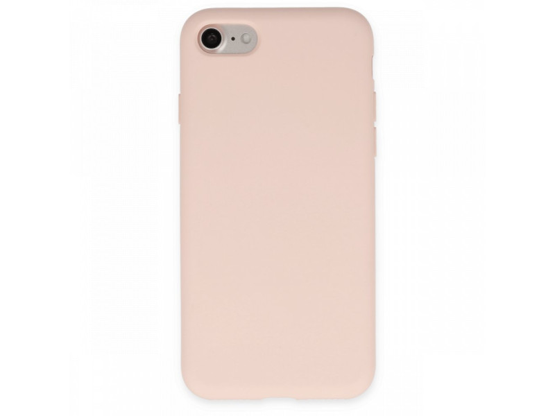 Newface iPhone 7 Kılıf Nano içi Kadife Silikon - Pudra