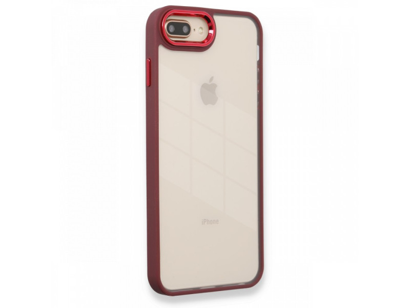 Newface iPhone 7 Plus Kılıf Dora Kapak - Kırmızı