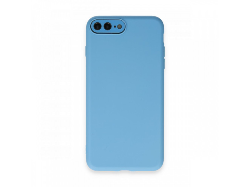 Newface iPhone 7 Plus Kılıf Lansman Glass Kapak - Mavi