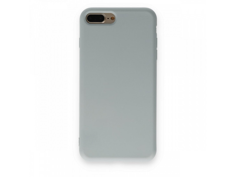 Newface iPhone 7 Plus Kılıf Nano içi Kadife Silikon - Buz Mavisi
