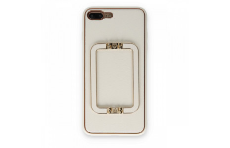 Newface iPhone 8 Plus Kılıf Coco Elit Kapak - Beyaz