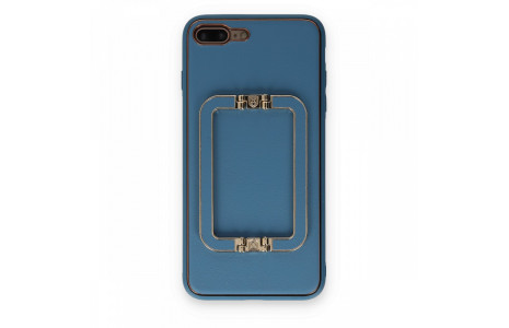 Newface iPhone 8 Plus Kılıf Coco Elit Kapak - Mavi