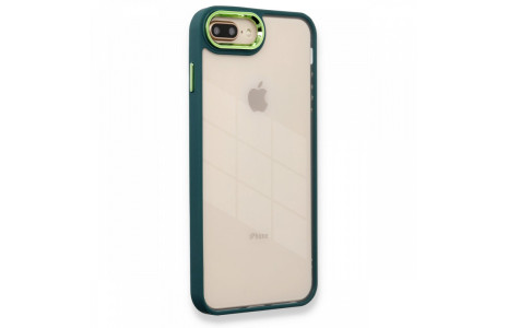 Newface iPhone 8 Plus Kılıf Dora Kapak - Haki Yeşil