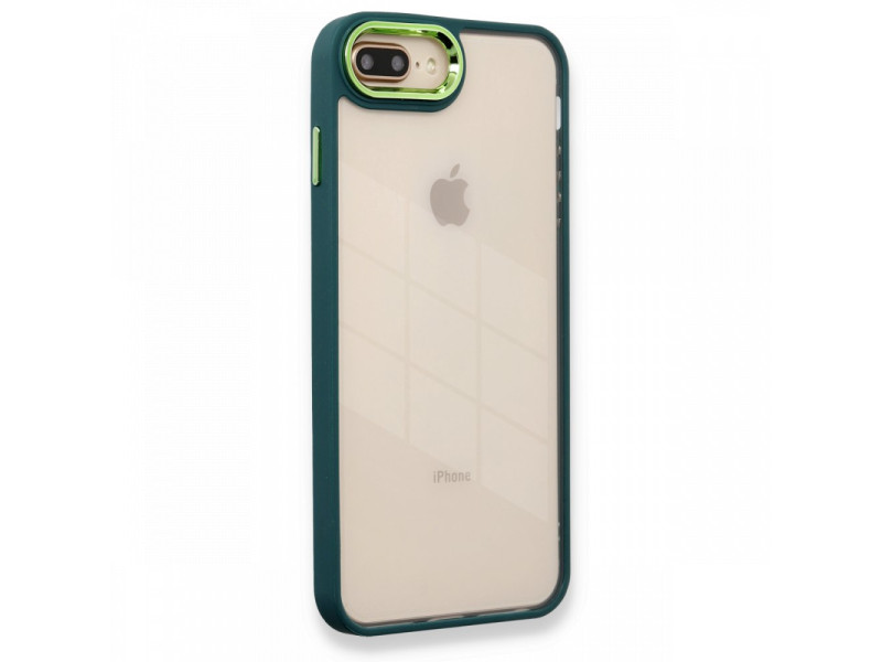 Newface iPhone 8 Plus Kılıf Dora Kapak - Haki Yeşil