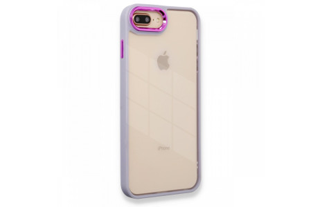 Newface iPhone 8 Plus Kılıf Dora Kapak - Lila