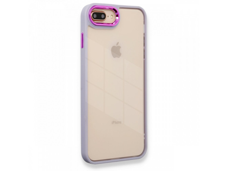 Newface iPhone 8 Plus Kılıf Dora Kapak - Lila