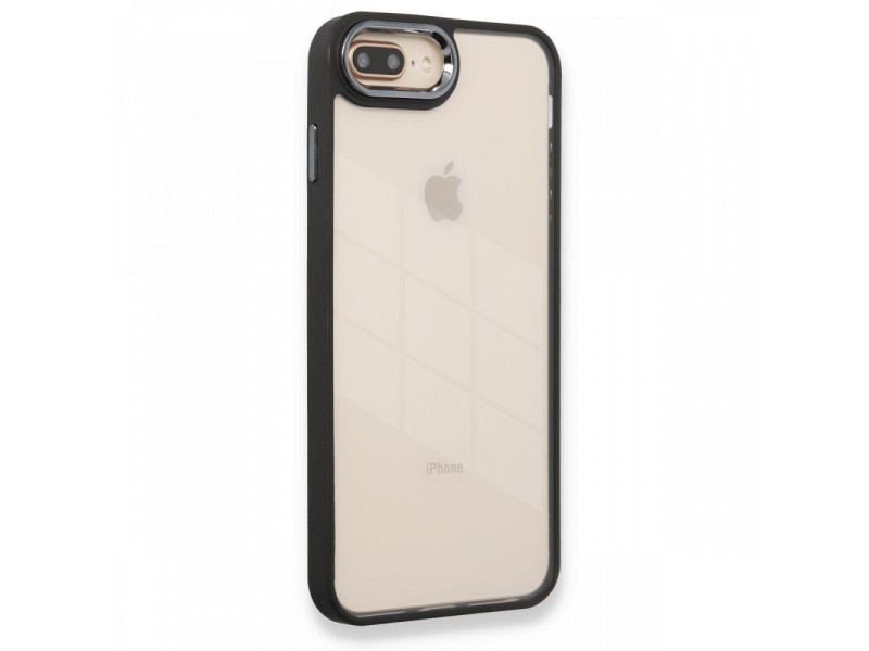 Newface iPhone 8 Plus Kılıf Dora Kapak - Siyah
