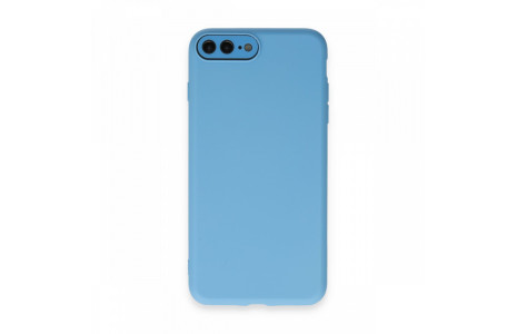 Newface iPhone 8 Plus Kılıf Lansman Glass Kapak - Mavi