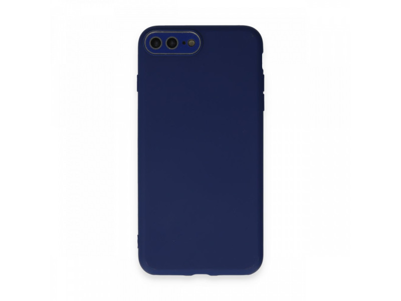 Newface iPhone 8 Plus Kılıf Lansman Glass Kapak - Sky Blue