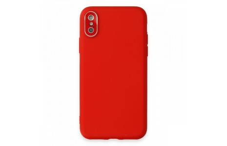 Newface iPhone X Kılıf Lansman Glass Kapak - Kırmızı