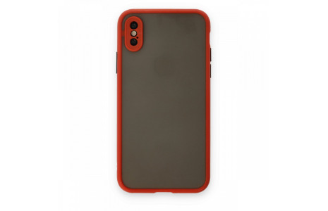 Newface iPhone XS Kılıf Montreal Silikon Kapak - Kırmızı