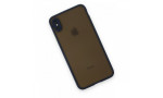 Newface iPhone XS Kılıf Montreal Silikon Kapak - Lacivert