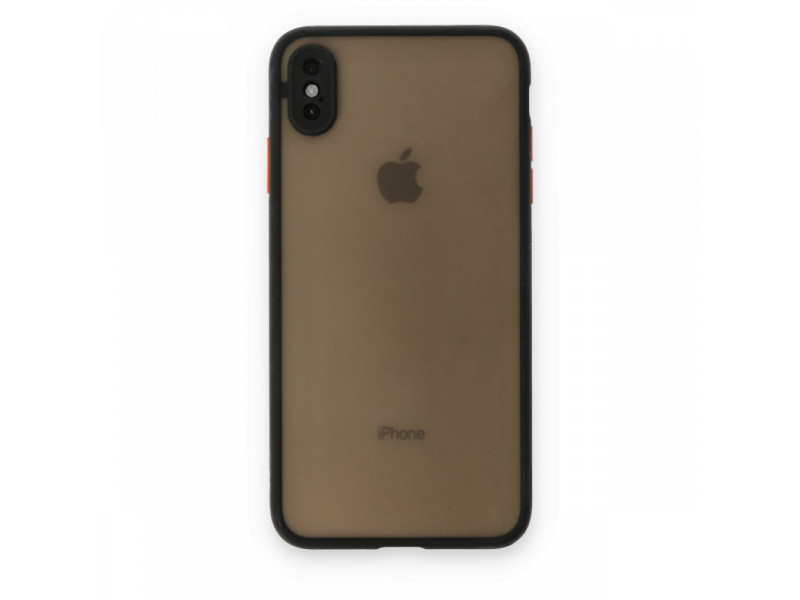 Newface iPhone XS Kılıf Montreal Silikon Kapak - Siyah
