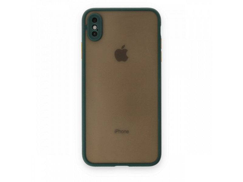Newface iPhone XS Kılıf Montreal Silikon Kapak - Yeşil