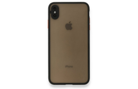 Newface iPhone XS Max Kılıf Montreal Silikon Kapak - Siyah