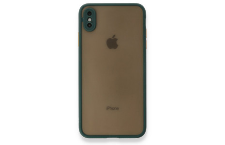 Newface iPhone XS Max Kılıf Montreal Silikon Kapak - Yeşil