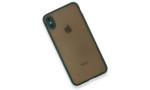 Newface iPhone XS Max Kılıf Montreal Silikon Kapak - Yeşil
