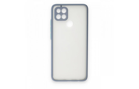 Newface Oppo A15 Kılıf Montreal Silikon Kapak - Gri