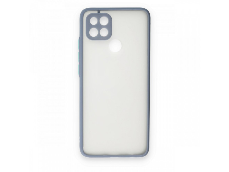 Newface Oppo A15 Kılıf Montreal Silikon Kapak - Gri
