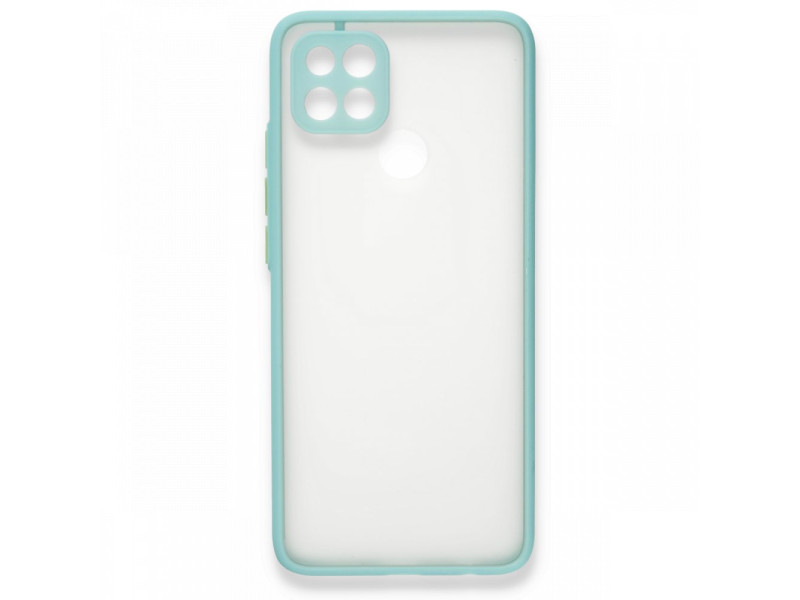 Newface Oppo A15 Kılıf Montreal Silikon Kapak - Turkuaz