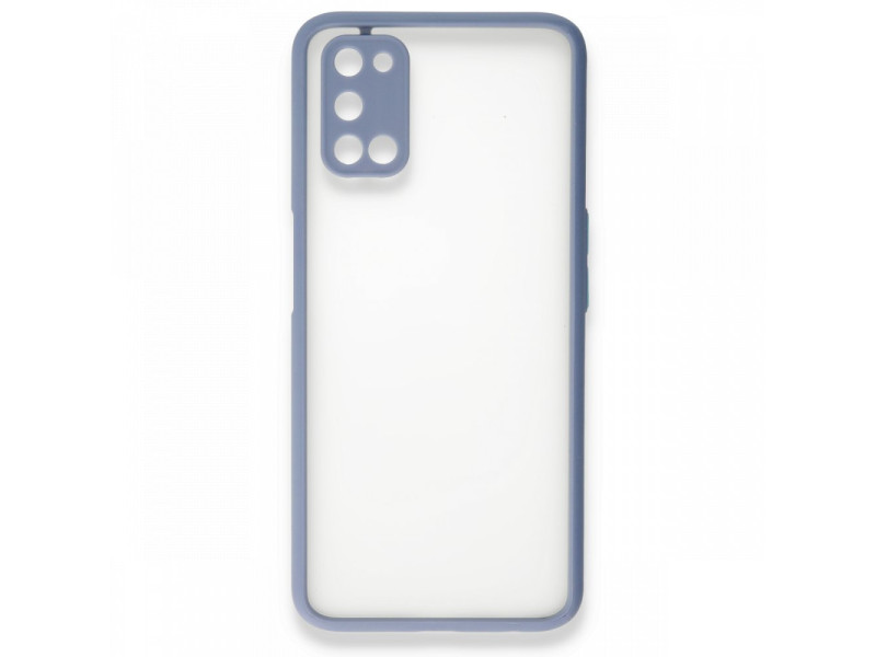 Newface Oppo A52 Kılıf Montreal Silikon Kapak - Gri