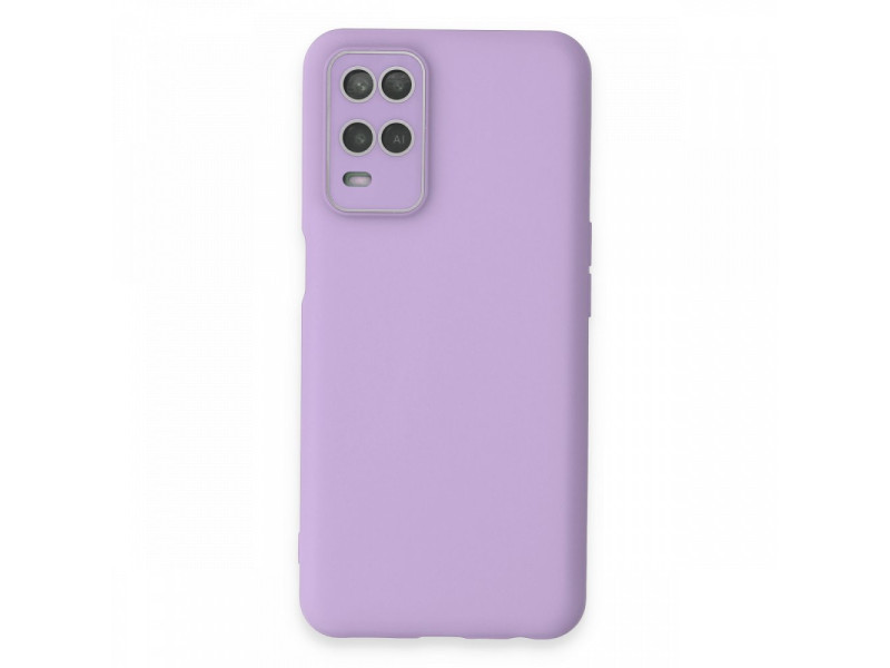 Newface Oppo A54 4G Kılıf Lansman Glass Kapak - Lila
