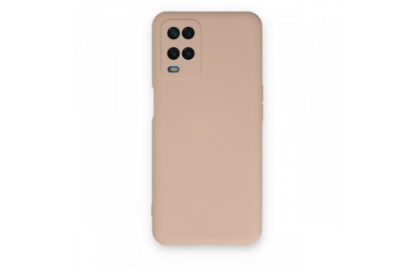 Newface Oppo A54 4G Kılıf Nano içi Kadife Silikon - Pudra