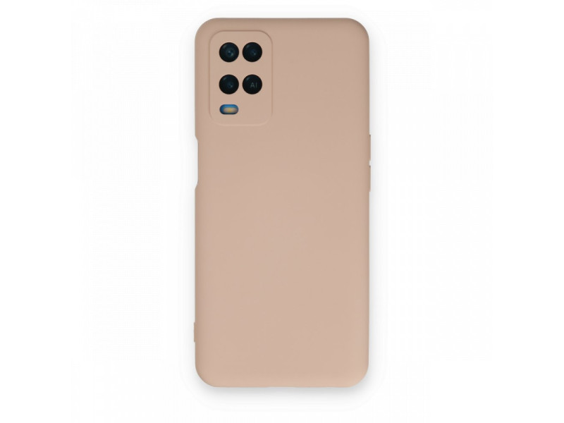 Newface Oppo A54 4G Kılıf Nano içi Kadife Silikon - Pudra